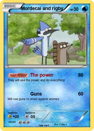 Pokemon Mordecai and rigby