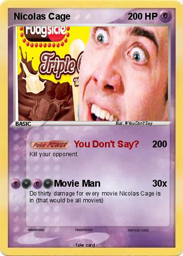 Pokemon Nicolas Cage