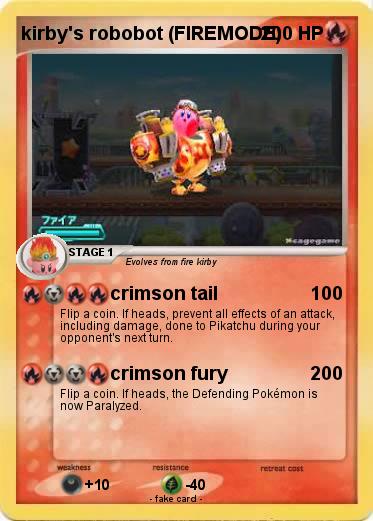 Pokemon kirby's robobot (FIREMODE)