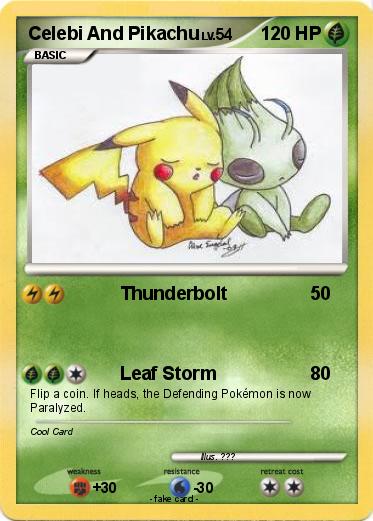 Pokemon Celebi And Pikachu