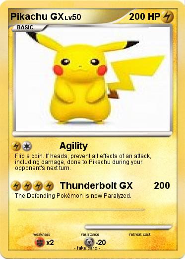 Pokemon Pikachu GX