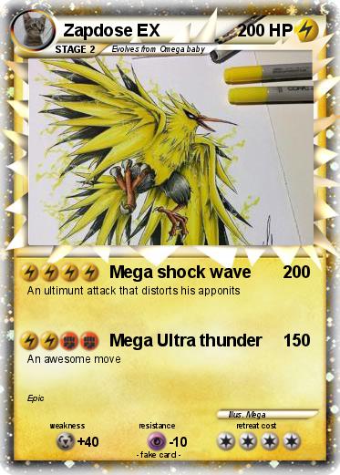 Pokemon Zapdose EX