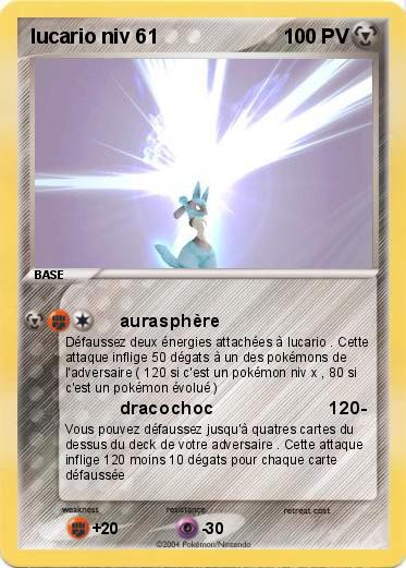 Pokemon lucario niv 61