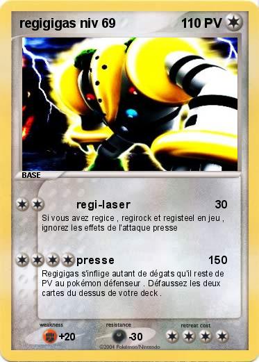 Pokemon regigigas niv 69