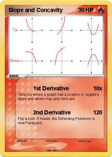 Pokemon Slope and Concavity