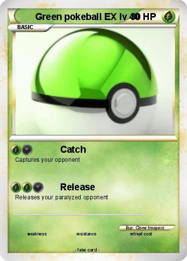 Pokemon Green pokeball EX lv 40