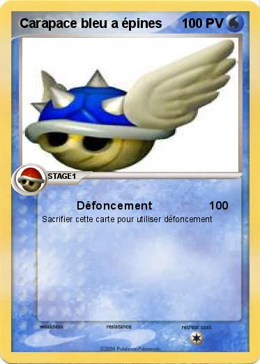 Pokemon Carapace bleu a épines