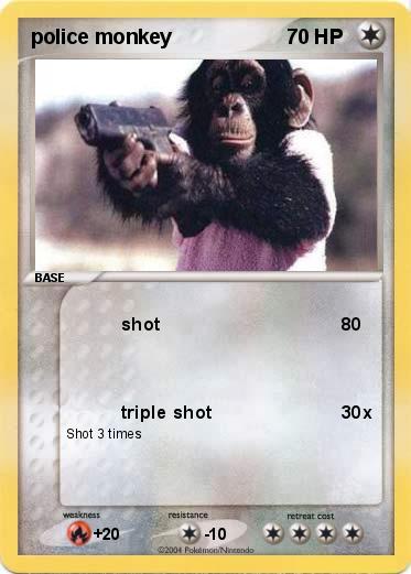 Pokemon police monkey