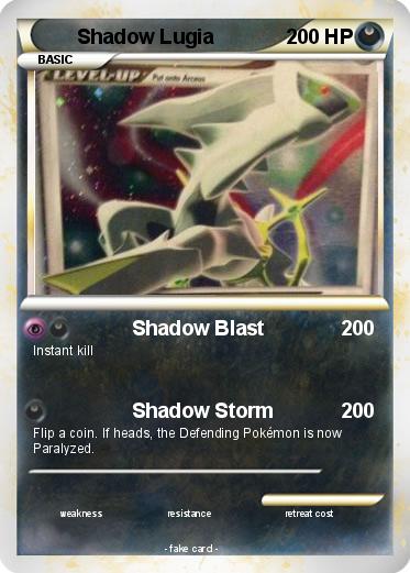Pokemon Shadow Lugia