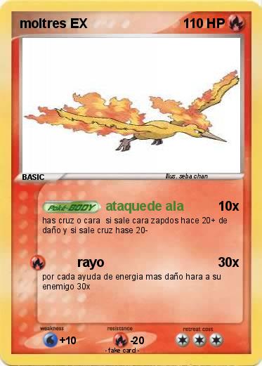 Pokemon moltres EX