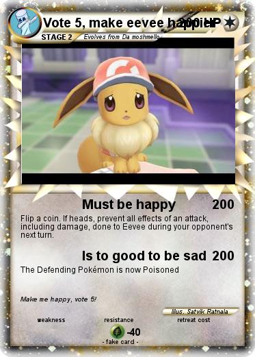 Pokemon Vote 5, make eevee happier