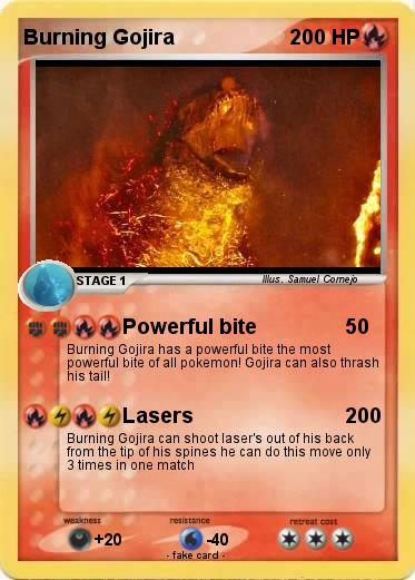 Pokemon Burning Gojira