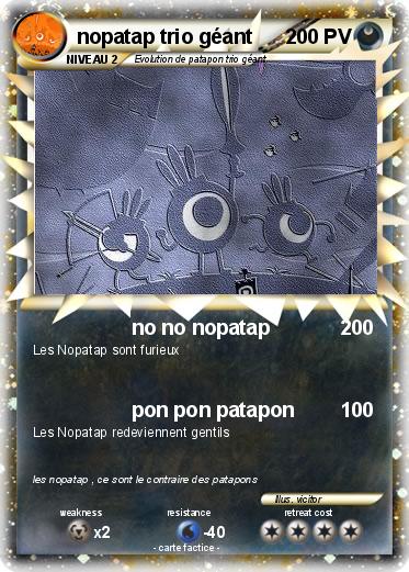 Pokemon nopatap trio géant