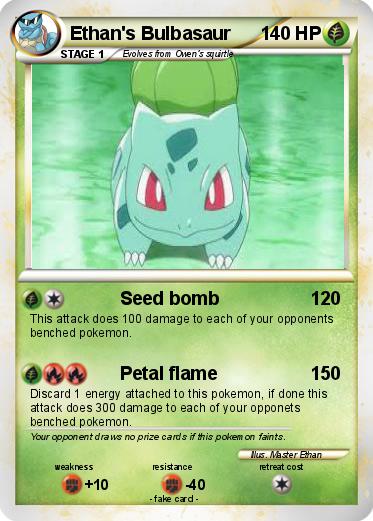 Pokemon Ethan's Bulbasaur