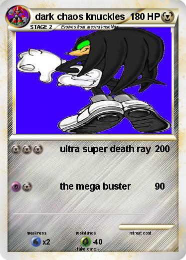 Pokemon dark chaos knuckles