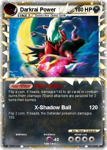 Pokemon Darkrai Power