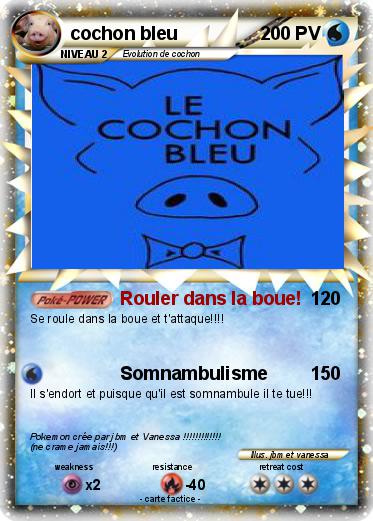 Pokemon cochon bleu