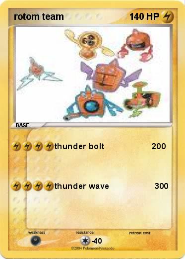Pokemon rotom team
