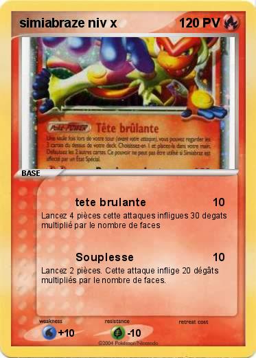 Pokemon simiabraze niv x