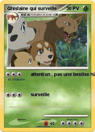 Pokemon Ghislaine qui surveille