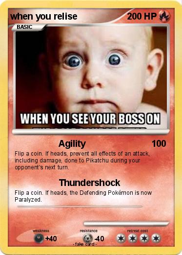 Pokemon when you relise