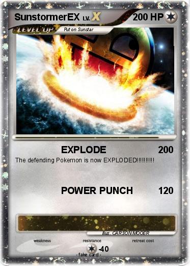 Pokemon SunstormerEX
