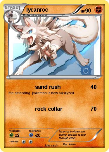 Pokemon lycanroc