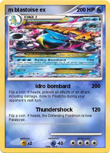 Pokemon m blastoise ex