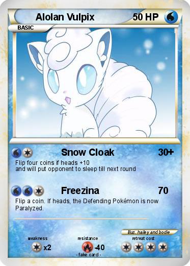 Pokemon Alolan Vulpix