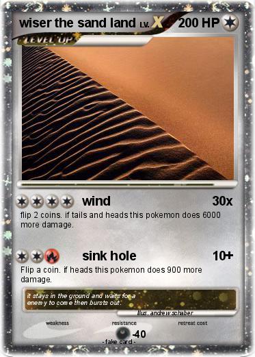 Pokemon wiser the sand land