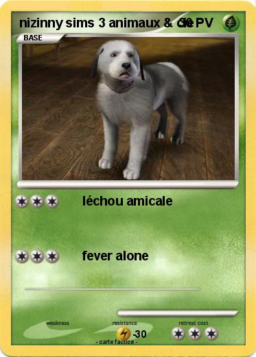 Pokemon nizinny sims 3 animaux & cie