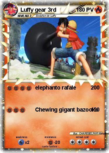 Pokemon Luffy gear 3rd