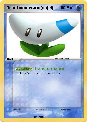 Pokemon fleur boomerang(objet)