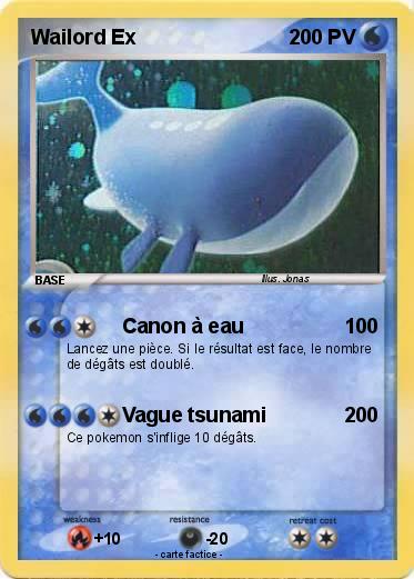 Pokemon Wailord Ex