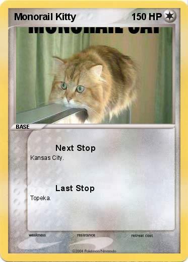Pokemon Monorail Kitty      