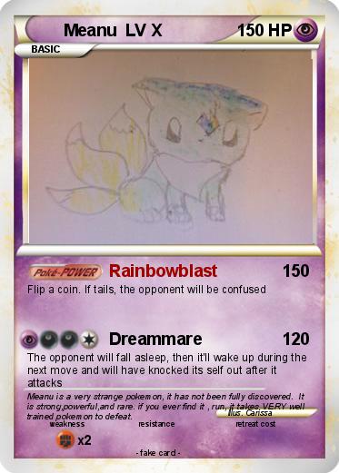 Pokemon Meanu  LV X