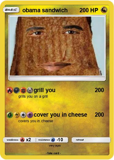 Pokemon obama sandwich