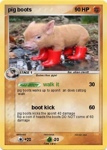 Pokemon pig boots