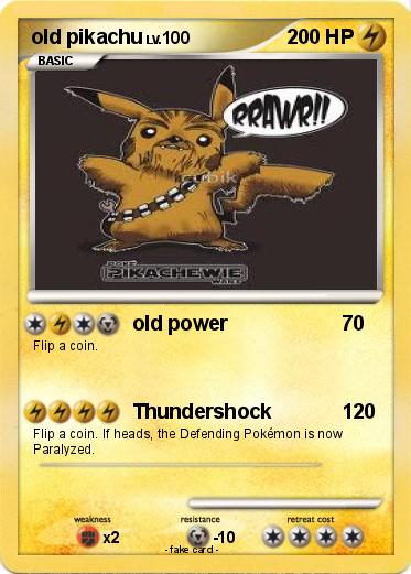 Pokemon old pikachu