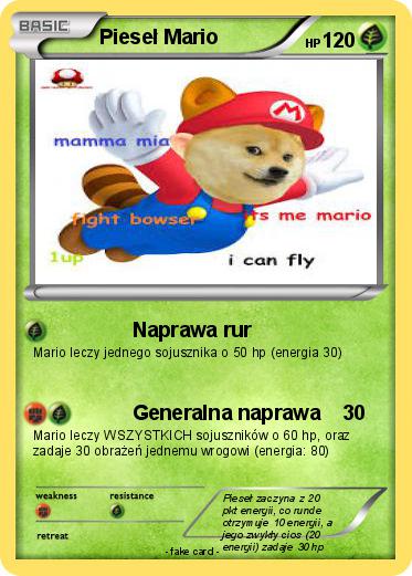 Pokemon Pieseł Mario