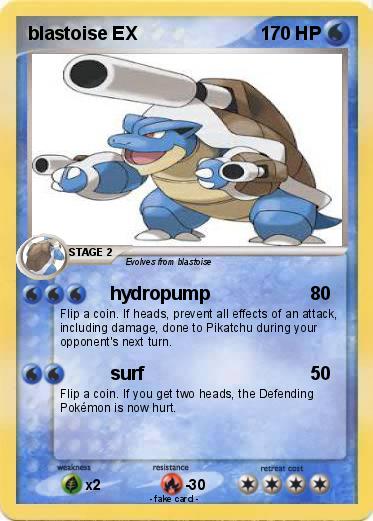 Pokemon blastoise EX