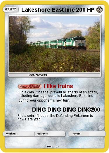 Pokemon Lakeshore East line