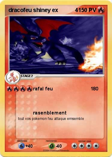 Pokemon dracofeu shiney ex           4