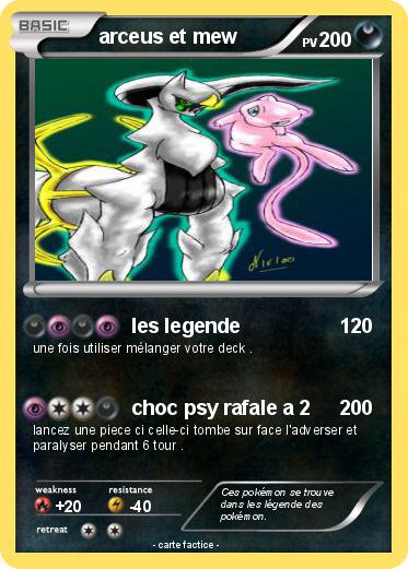 Pokemon arceus et mew