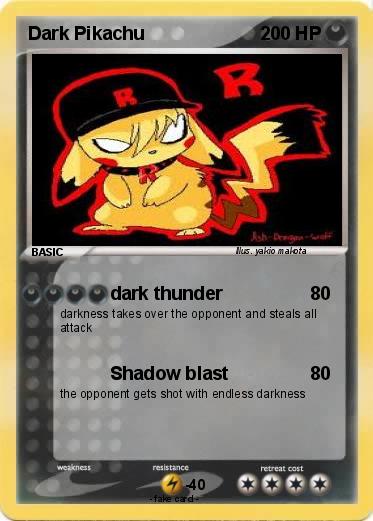 Pokemon Dark Pikachu