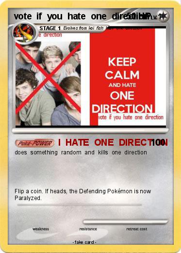 Pokemon vote  if  you  hate  one  direction
