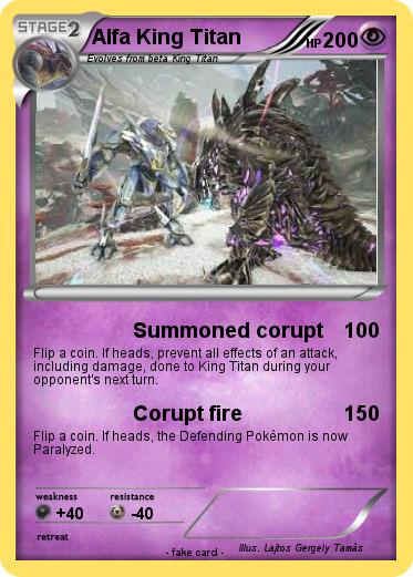 Pokemon Alfa King Titan