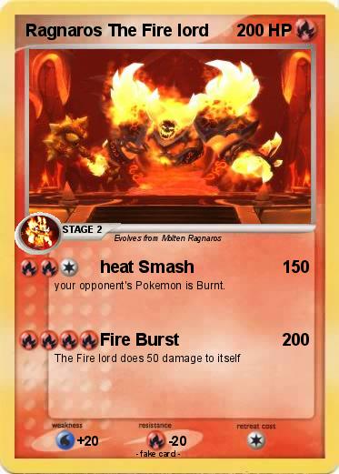 Pokemon Ragnaros The Fire lord