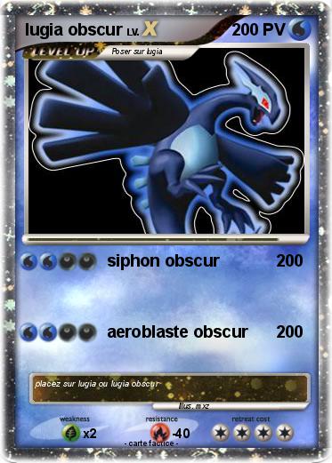 Pokemon lugia obscur