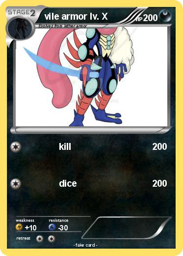Pokemon vile armor lv. X